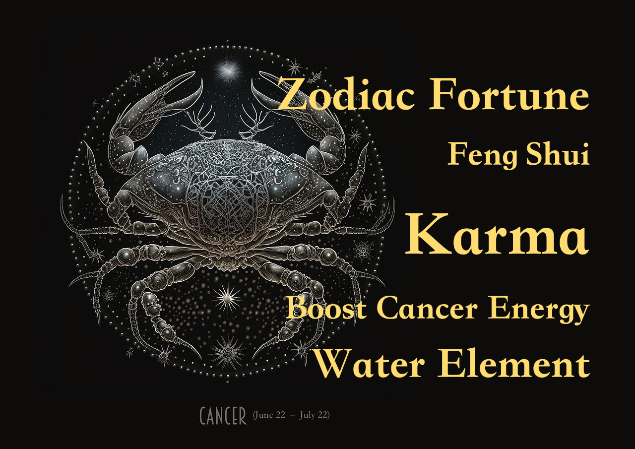 Zodiac-Cancer's Fortune, Feng Shui & Karma, Boost Cancer Energy Guide