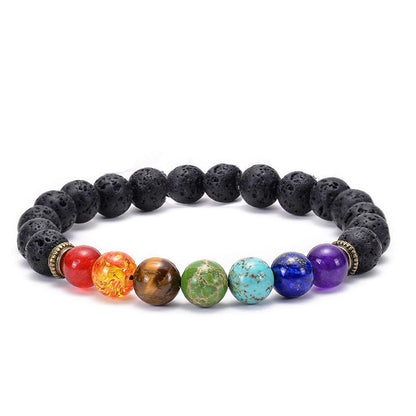 7 Chakra Bracelet, Buddha Stones Bracelet for Yoga, Meditation, Energy Balance - KarmaLucky