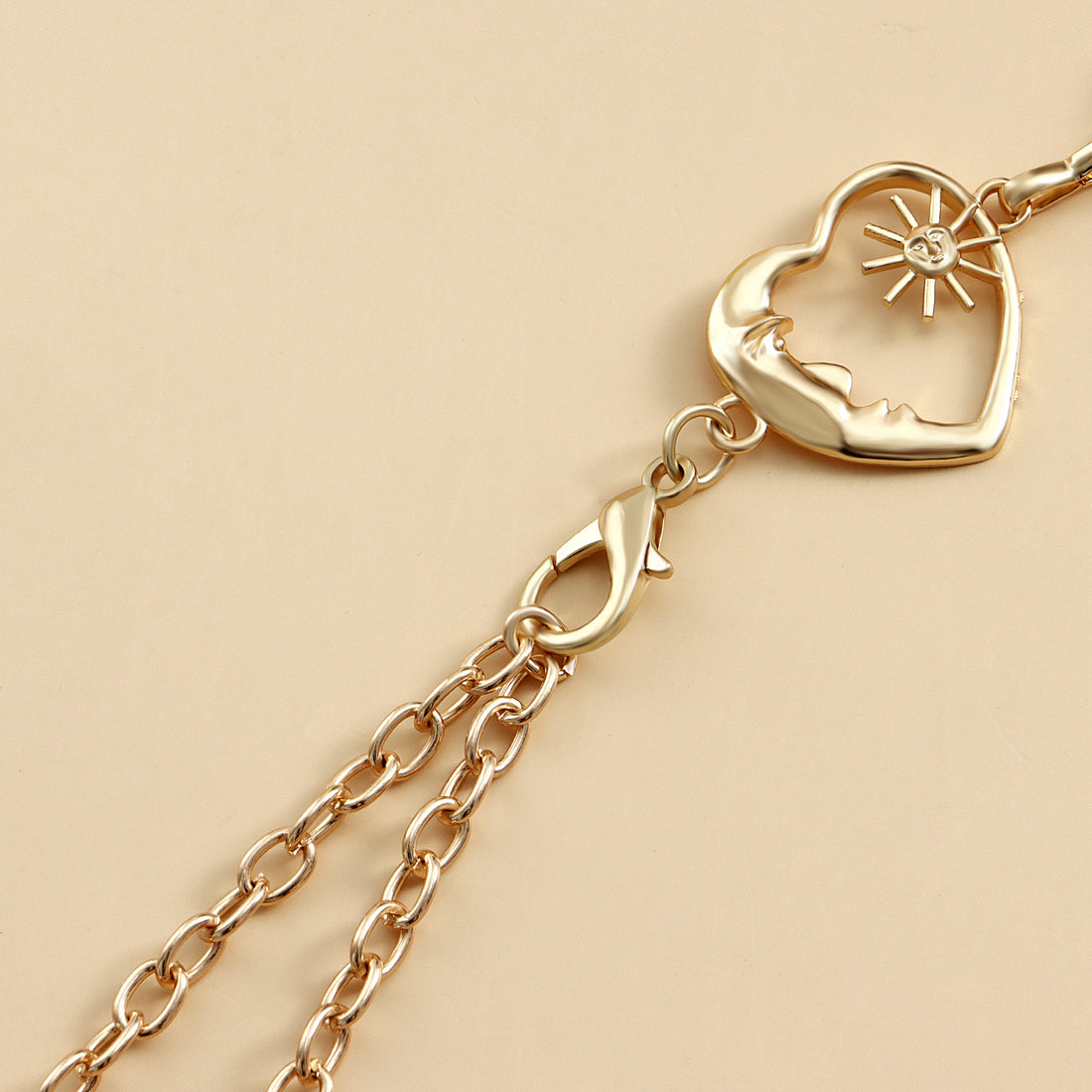 Fashionable heart waist chain for women, skirt and pants chain, skirt chain accessories, ins style heart-shaped chain