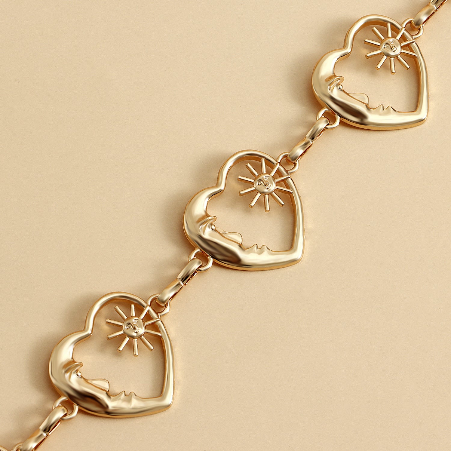 Fashionable heart waist chain for women, skirt and pants chain, skirt chain accessories, ins style heart-shaped chain