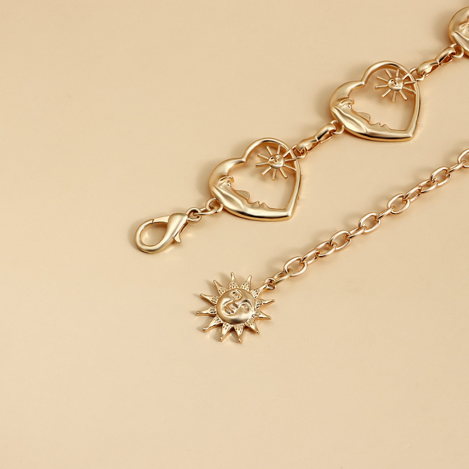 Fashionable heart waist chain for women, skirt and pants chain, skirt chain accessories, ins style heart-shaped chain