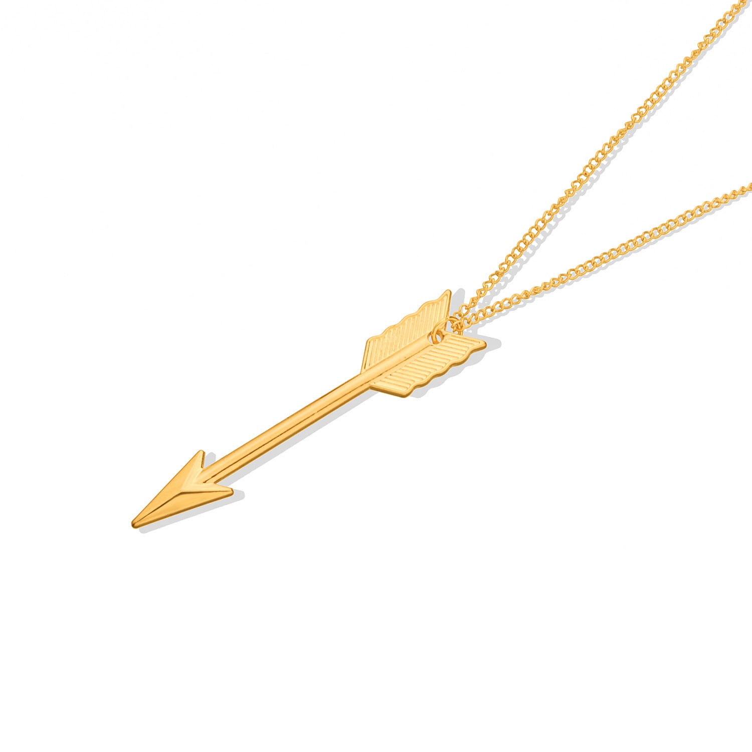 Retro popular arrow necklace, necklace for men and women