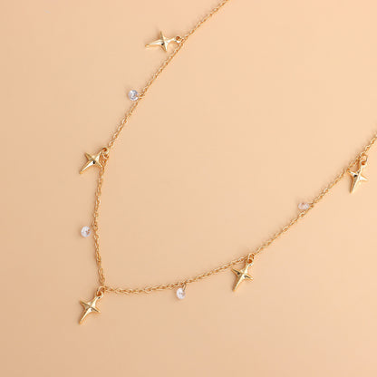 Stars pendant combination set, multi necklace collocation highlights your charm