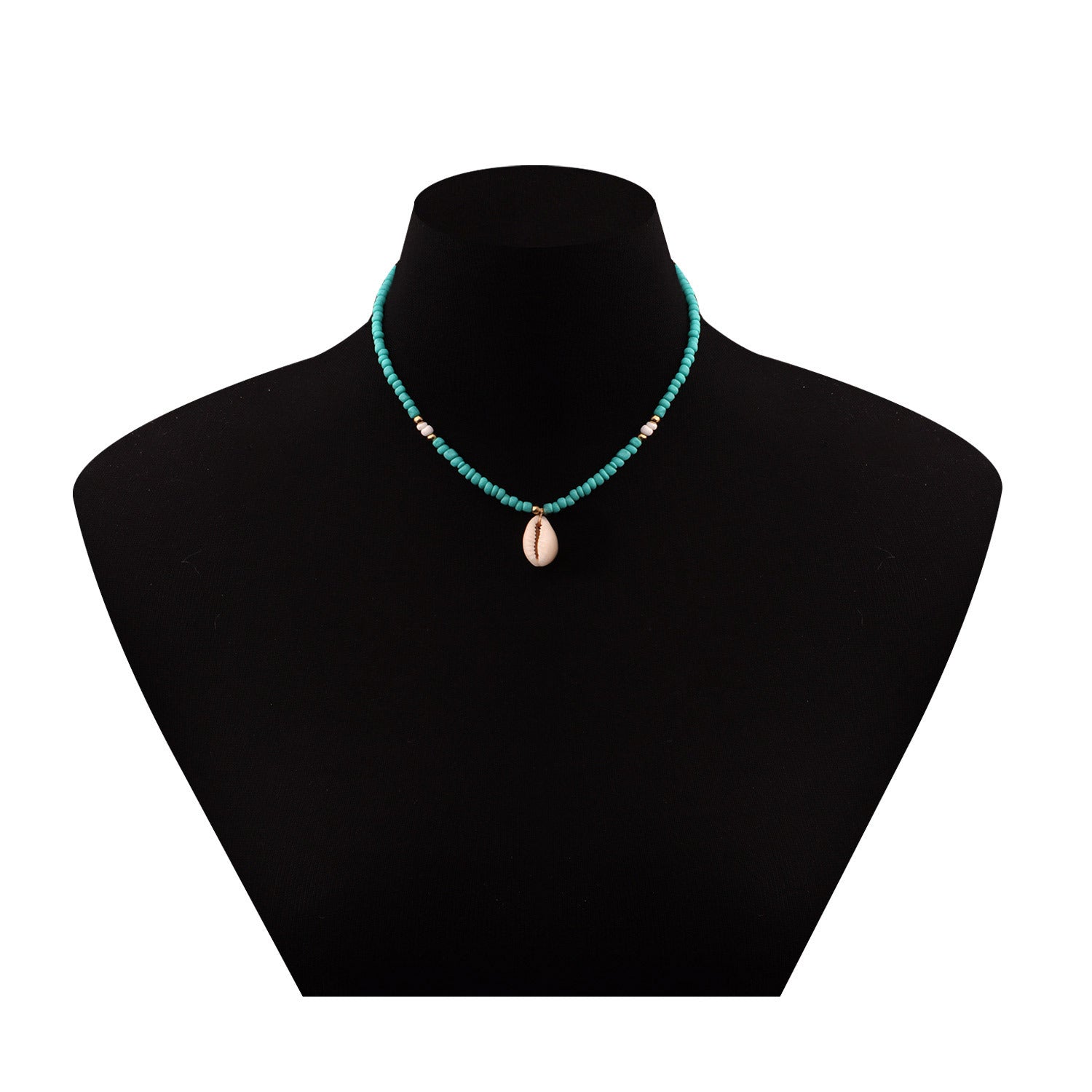 Simple Turquoise style necklace for women, Fashionable and popular shell pendant