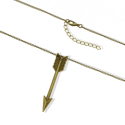 Retro popular arrow necklace, necklace for men and women