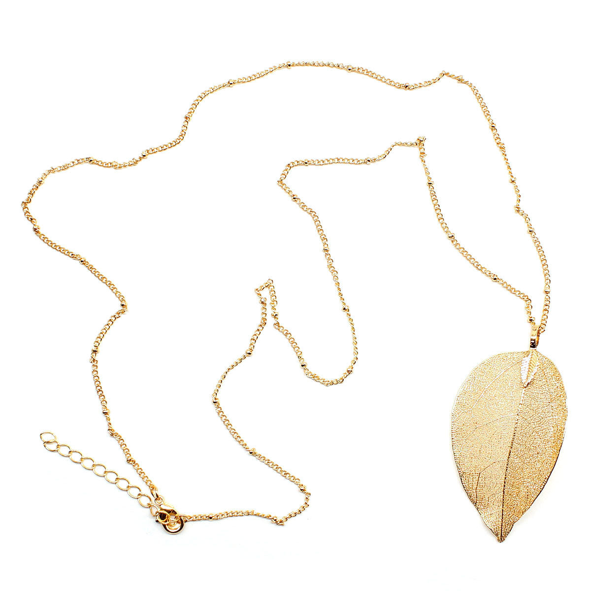 Stylish Leaf Necklace - Women&