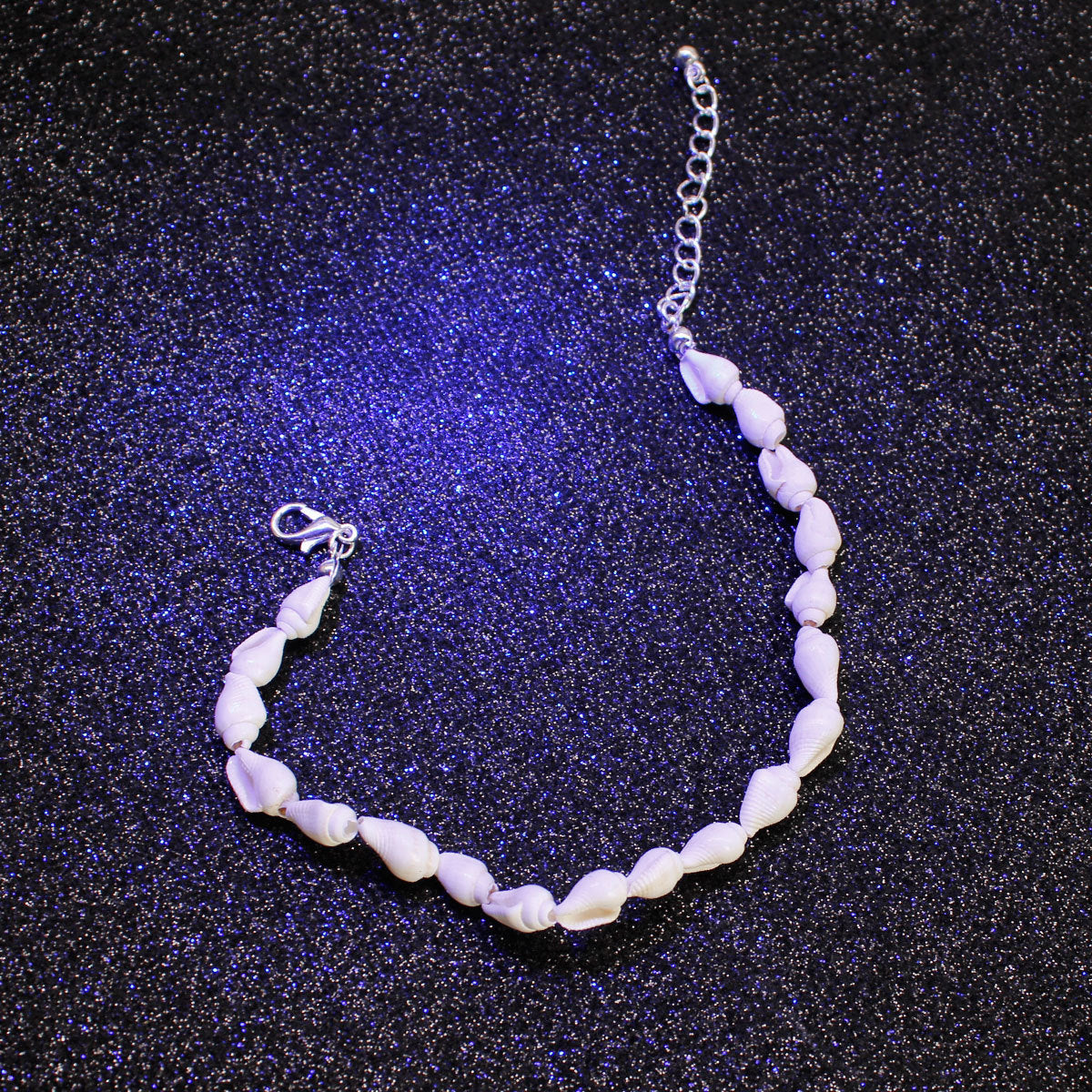 Fashion small conch shell white beach anklet for women