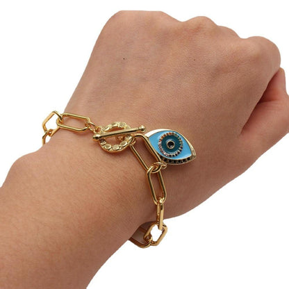 Evil Eye Bracelet, Elegant and Stylish, Protects Energy, Karma, Relationships - KarmaLucky