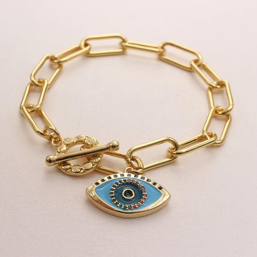 Evil Eye Bracelet, Elegant and Stylish, Protects Energy, Karma, Relationships - KarmaLucky