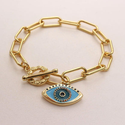 Evil Eye Bracelet, Elegant and Stylish, Protects Energy, Karma, Relationships - KarmaLucky