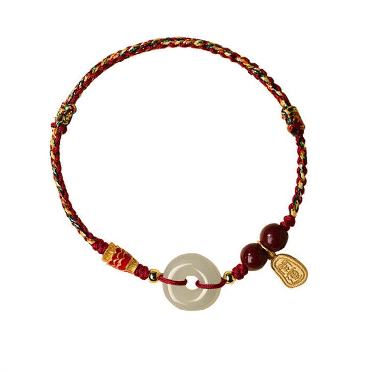 FengShui Bracelets - Red String Koi Fish Bracelets, Safety Amulet Jade Bracelets, Boost Energy &amp; Attract Luck, Attract Wealth Bracelets, Karma Bracelets, 18K Gold - KarmaLucky