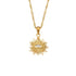 Gold Evil Eye Necklace with Zircon Pendant, Karma, Luck, Ins Style - KarmaLucky