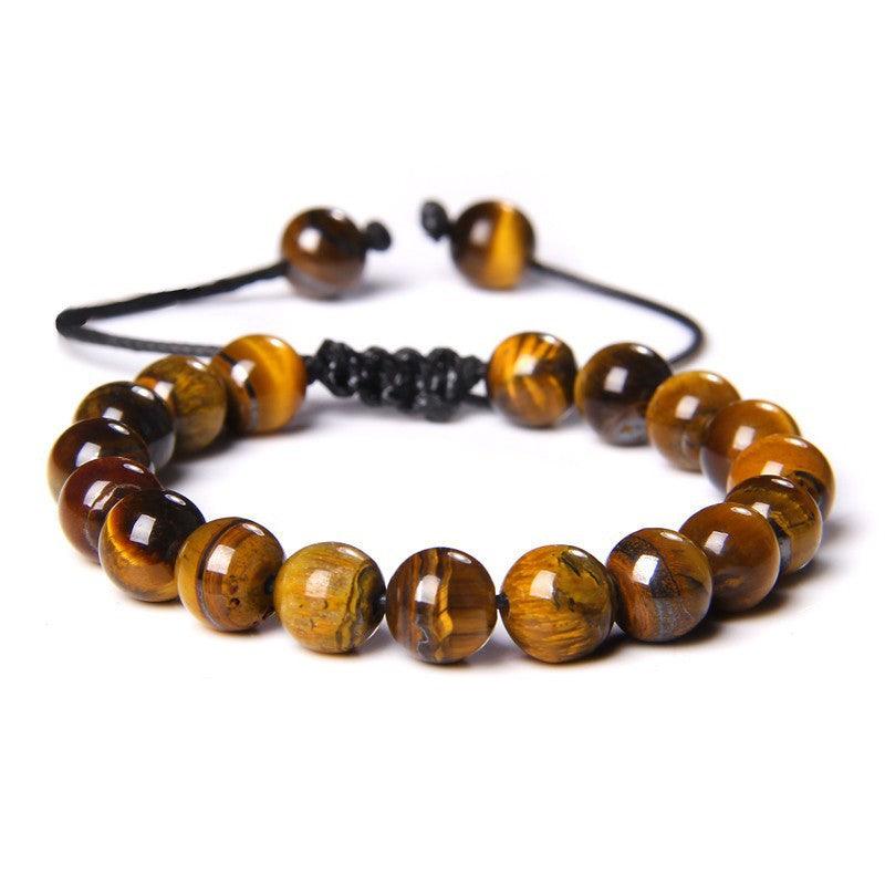 Gold Tiger Eye Bracelet -Protection, Luck, Power &amp; Prosperity (5A Grade, Adjustable) Men/Women - KarmaLucky