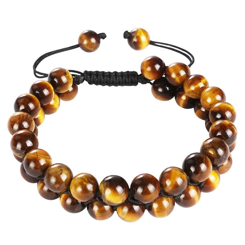 Gold Tiger Eye Bracelet -Protection, Luck, Power &amp; Prosperity (5A Grade, Adjustable) Men/Women - KarmaLucky