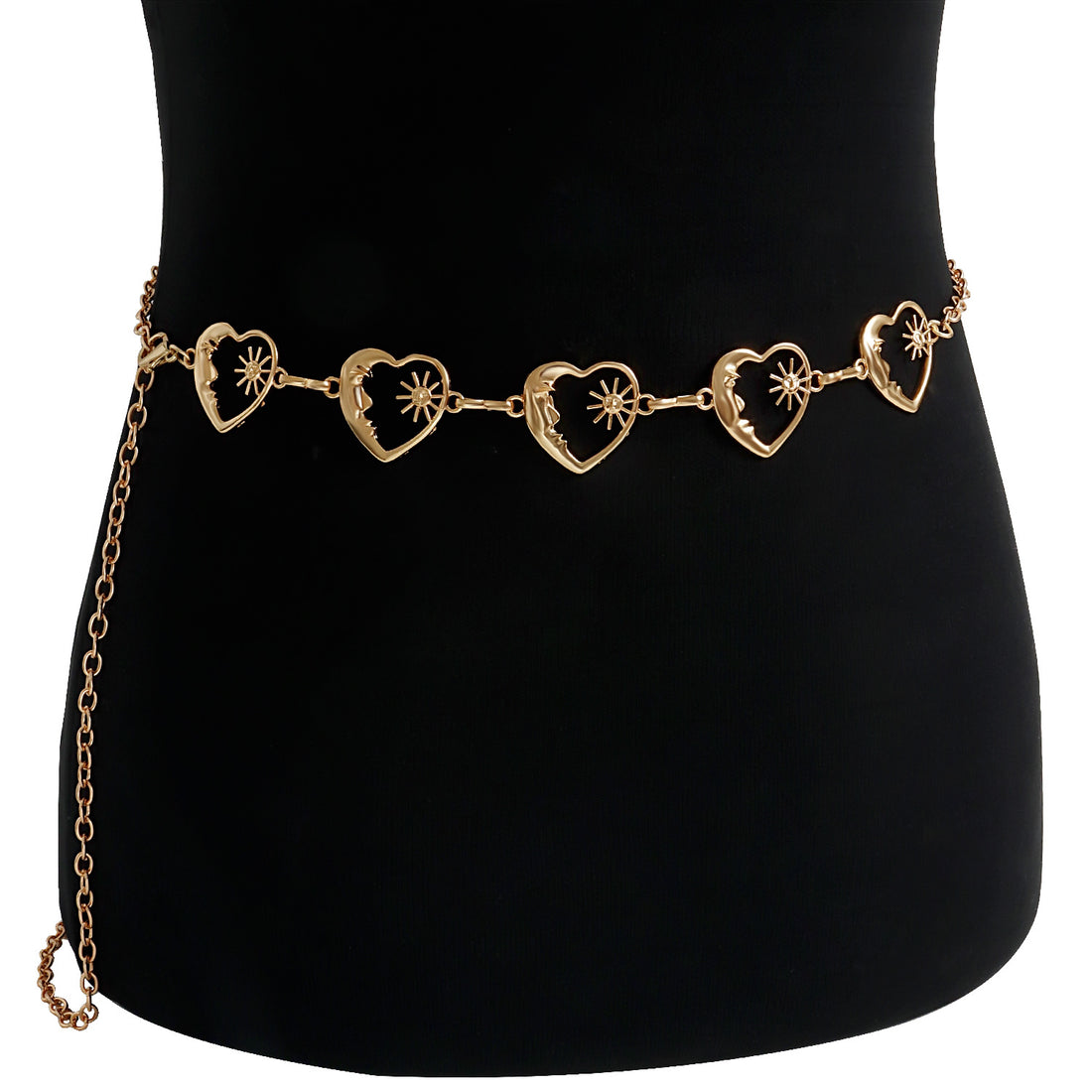 Fashionable heart waist chain for women, skirt and pants chain, skirt chain accessories, ins style heart-shaped chain