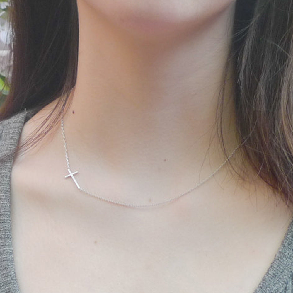 Ultra Thin Cross Necklace