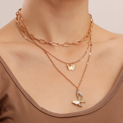 Trendy Multi-layer Chain Set, Women&