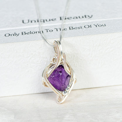 Wholehearted Amethyst Collarbone Necklace ,Increases Confidence and Relieves Anxiety.&quot;