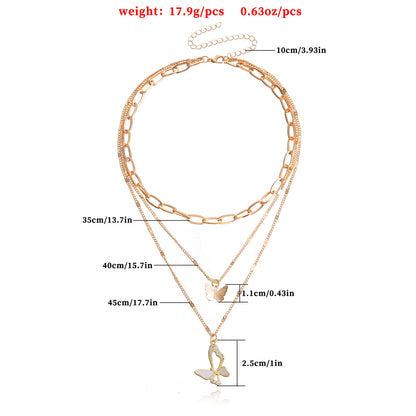 Trendy Multi-layer Chain Set, Women&