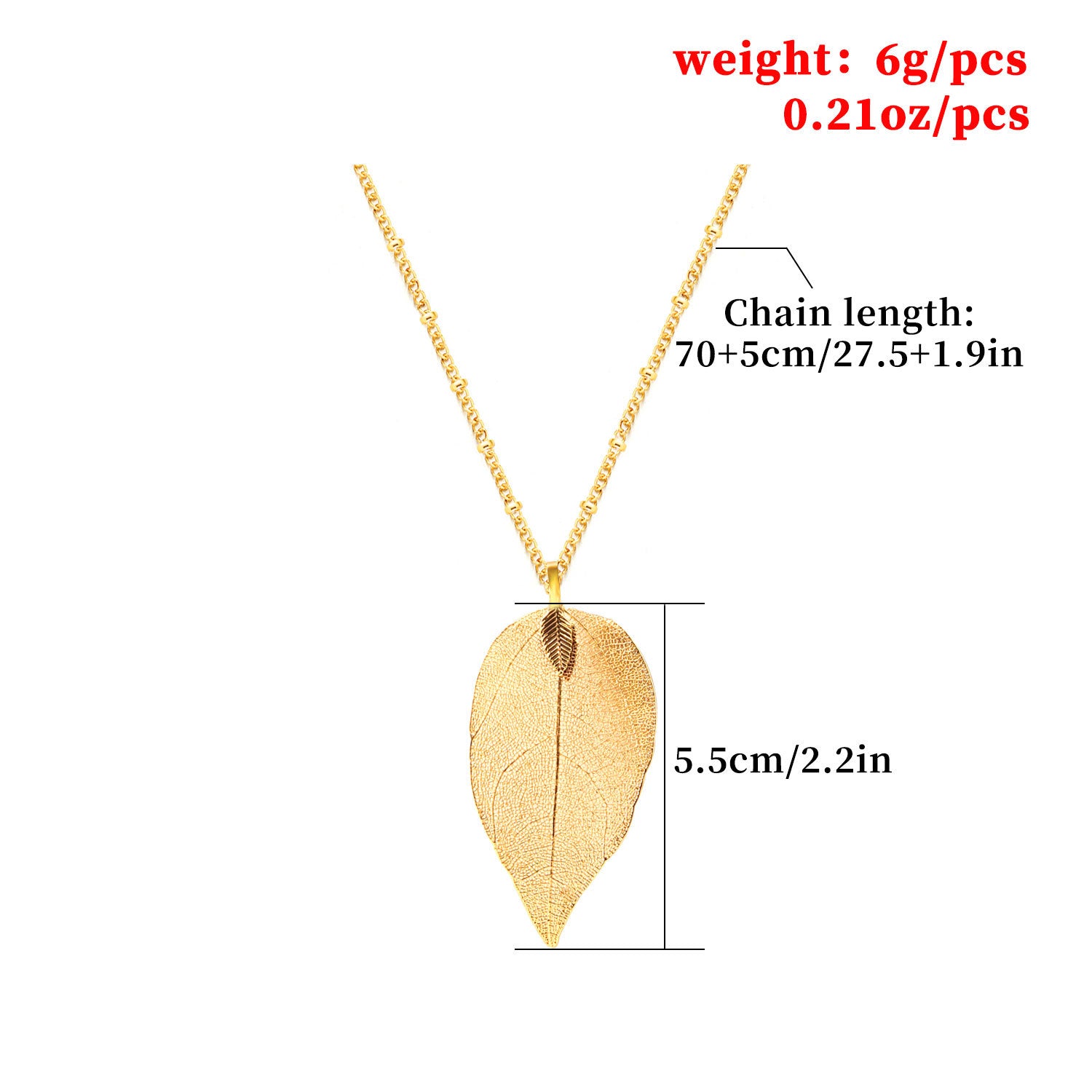 Stylish Leaf Necklace - Women&