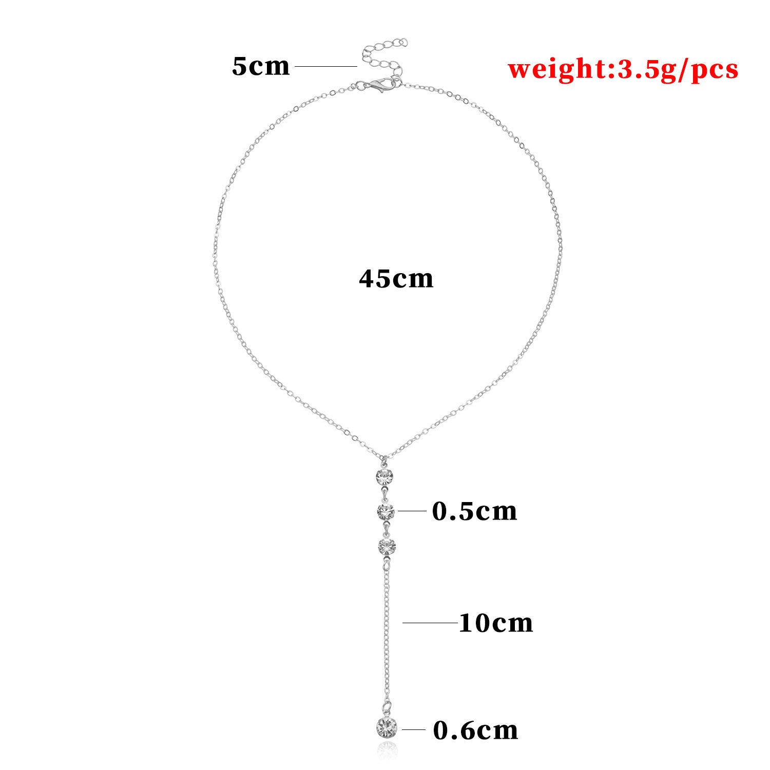 Fashion zircon pendant for women, ultra-fine and trendy necklace