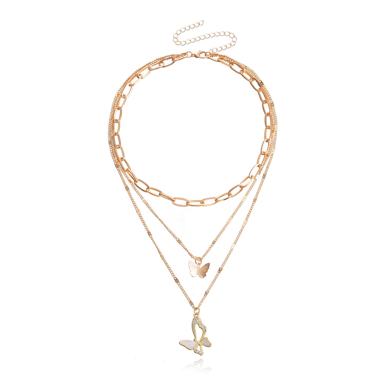 Trendy Multi-layer Chain Set, Women&