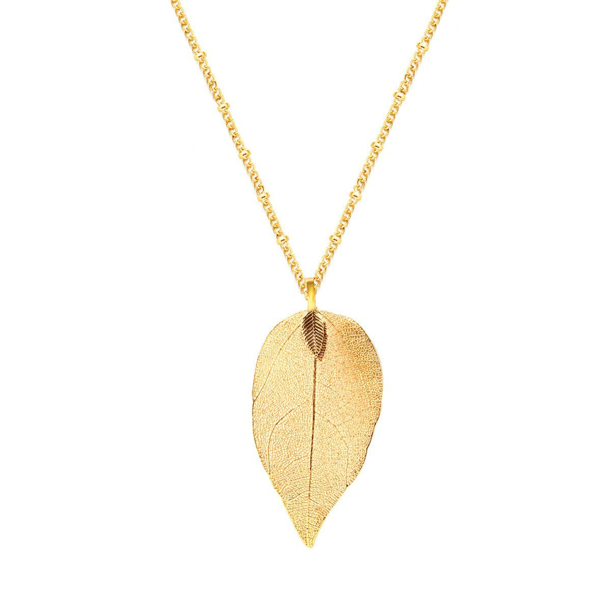 Stylish Leaf Necklace - Women&