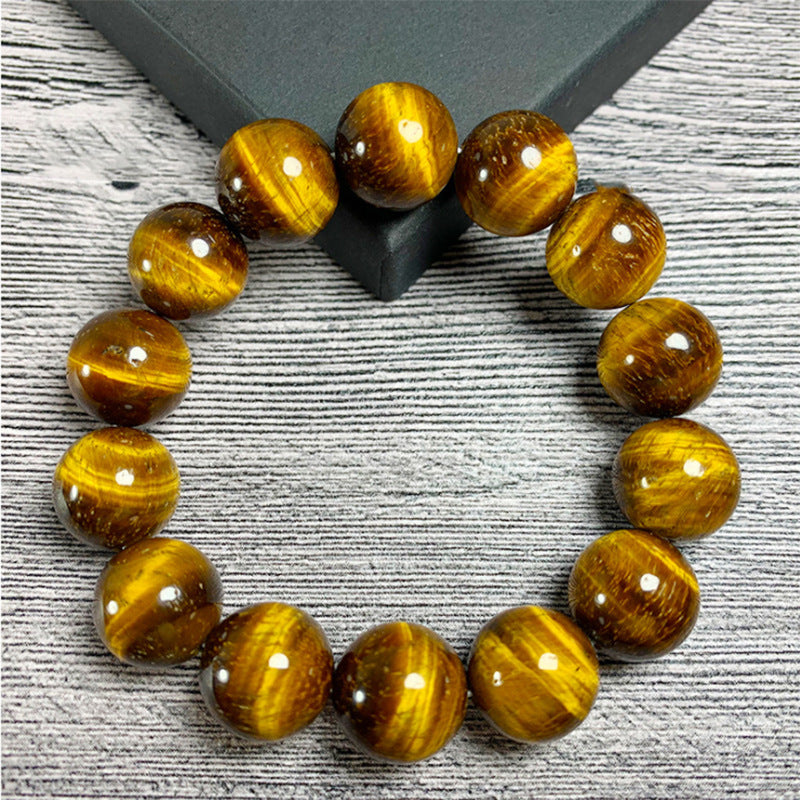 Tiger Eye Bracelet Releases Stress and Fear, Increases Courage and Confidence Bracelet, Handmade Natural Stone Crystal Bead Jewelry