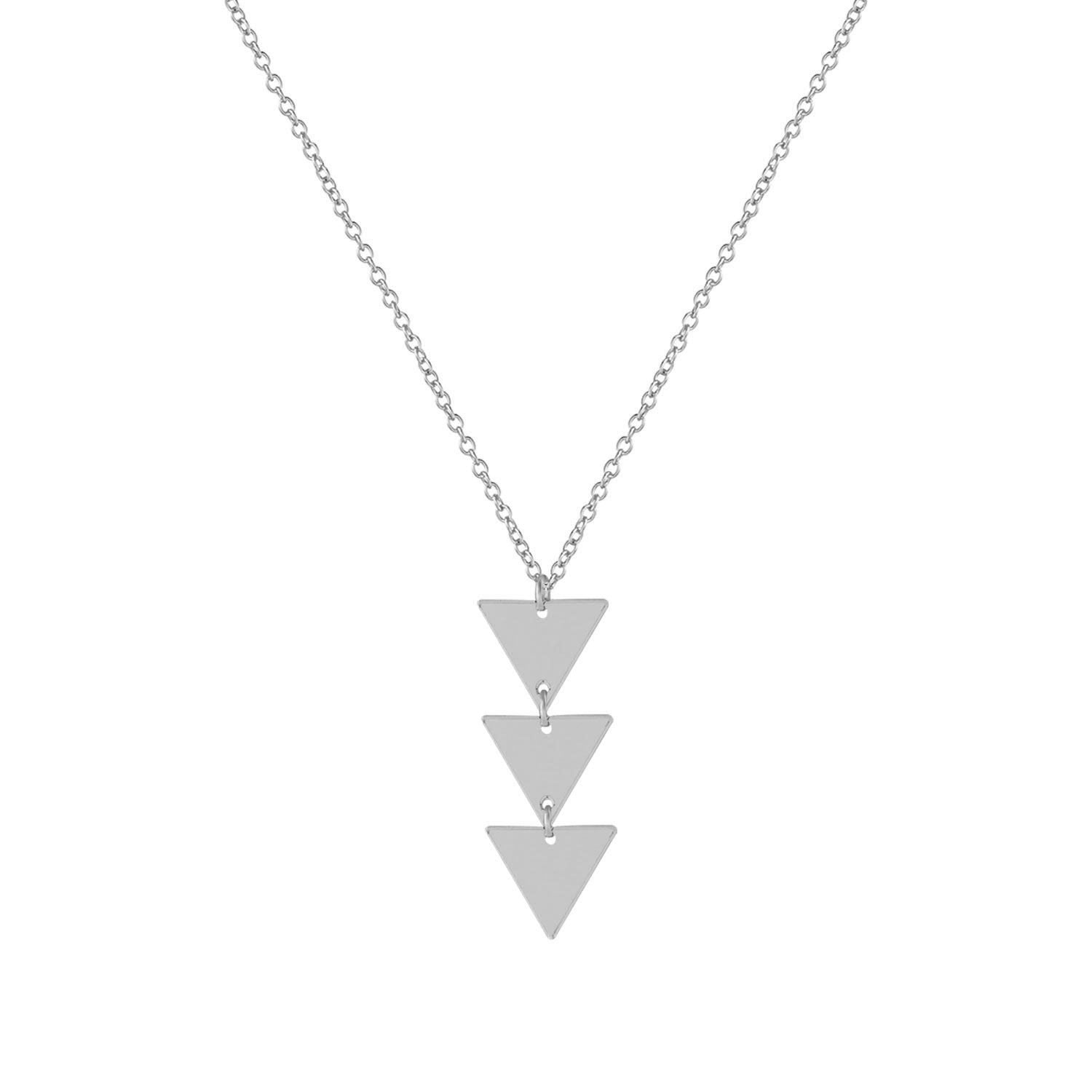 Simple triangle pendant, geometric pendant