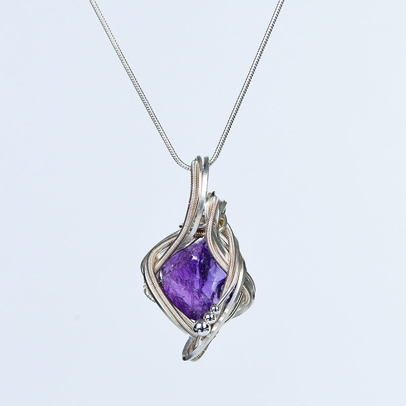 Wholehearted Amethyst Collarbone Necklace ,Increases Confidence and Relieves Anxiety.&quot;